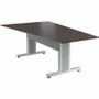 Middle Atlantic Forum Series Angle Table for 5 - 7 People - 90in Length - Asian Night Table Top with Light Table Base - Asian Night - (Fleet Network)