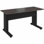 Middle Atlantic Forum Series Rectangle Table for 2 People - 30in Height - Asian Night Table Top with Dark Table Base - Asian Night Top (Fleet Network)