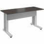 Middle Atlantic Forum Series Rectangle Table for 2 People - 30in Height - Asian Night Table Top with Light Table Base - Asian Night - (Fleet Network)