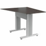 Middle Atlantic Forum Series Angle Table for 3 - 5 People - 59in Length - Asian Night Table Top with Light Table Base - Asian Night - (Fleet Network)