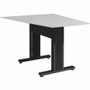 Middle Atlantic Forum Series Angle Table for 3 - 5 People - 59in Length - Designer White Table Top with Dark Table Base - Designer Top (Fleet Network)