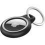 Belkin Reflective Secure Holder with Key Ring for Apple AirTag - Black - Key Ring, Scratch Protection, Reflective, Secure, Twist Lock, (MSC003BTBK)