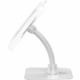 CTA Digital ADD-PARATW VESA-Compatible Cable Management Gooseneck & Base Plate - White - 75 x 75/100 x 100 Mount - Heavy-Duty Steel