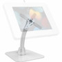 CTA Digital ADD-PARATW VESA-Compatible Cable Management Gooseneck & Base Plate - White - 75 x 75/100 x 100 Mount - Heavy-Duty Steel
