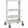 Tripp Lite series Mobile Workstation with Adjustable Shelves, Locking Casters, TAA - 4 Shelf - 44.09 lb (20000 g) Capacity - 4 Casters (Fleet Network)