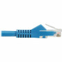 Tripp Lite series Cat6 Gigabit Snagless Molded UTP Ethernet Cable (RJ45 M/M), PoE, LSZH, Blue, 3 m - 9.8 ft (3 m) Category 6 Network - (N201L-03M-BL)