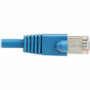 Tripp Lite series Cat8 40G Snagless SSTP Ethernet Cable (RJ45 M/M), PoE, LSZH, Blue, 2 m (6.6 ft.) - 6.6 ft (2.01 m) Category 8 Cable (N272L-F02M-BL)