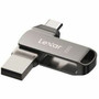Lexar JumpDrive Dual Drive D400 USB 3.1 Type-C - 256 GB - USB 3.1 (Gen 1) Type C, USB 3.1 (Gen 1) Type A - 130 MB/s Read Speed - - AES (Fleet Network)