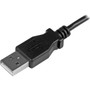 StarTech.com 1m 3 ft Left Angle Micro-USB Charge-and-Sync Cable M/M - USB 2.0 A to Micro-USB - 28/24 AWG - 3.3 ft USB Data Transfer - (USBAUB1MLA)