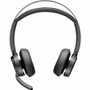 Poly Voyager Focus 2 USB-C Headset TAA - Siri, Google Assistant - Stereo - USB Type C - Wired/Wireless - Bluetooth - 164 ft (50 m) - - (Fleet Network)