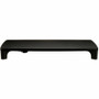 3M MS100B Monitor Stand - 21. 6" x 9. 4" Platform - Height Adjustable 2. 76"-3. 94" - 33 lb Load Capacity - USB Hub - Black