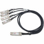 Ortronics DAC Network Cable - 1.6 ft (0.50 m) DAC Network Cable for Network Device - First End: 1 x QSFP+ Network - Second End: 4 x - (Fleet Network)