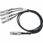 Approved Networks 40GBASE QSFP+ Passive DAC Cable (QSFP+ to 4 x SFP+) Breakout Cable - 9.8 ft Twinaxial Network Cable for Network - 1 (Fleet Network)