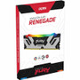 Kingston FURY Renegade 64GB (2 x 32GB) DDR5 SDRAM Memory Kit - For Motherboard - 64 GB (2 x 32GB) - RGB - DDR5-7600/PC5-60800 DDR5 - - (KF576C38RSAK2-32)