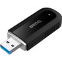 BenQ WD02AT IEEE 802.11 a/b/g/n/ac/ax Bluetooth 5.2 Dual Band Wi-Fi/Bluetooth Combo Adapter for Bluetooth Headset, Speaker - USB 2.0 - (Fleet Network)