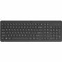 HP 225 Keyboard - Wireless Connectivity - RF - Full-size - 32.81 ft (10000 mm) - 2.40 GHz - Universal - Plunger Keyswitch - AAA Size - (805T1AA#ABA)