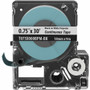 Panduit PXE Cassette, Continuous Tape, Polyester, .75" W x 30' L, BL/WH - 45/64" (18 mm) Width x 30 ft (9.1 m) Length - White - - 1 (T075X000BPM-BK)