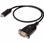 ATEN USB-C to RS-232 Adapter (45 cm) - 1.5 ft (0.45 m) Serial/USB-C Data Transfer Cable for Notebook, PC, Modem, Printer, Network POS (Fleet Network)