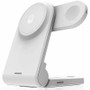 STM Goods ChargeTree Mag - white - For iPhone, AirPod, Smartwatch - 9 V DC, 12 V DC Input - Input connectors: USB - Foldable, Compact, (Fleet Network)