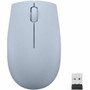 Lenovo 300 Wireless Compact Mouse (Frost Blue) with Battery - Travel Mouse - Optical - Wireless - Radio Frequency - 2.40 GHz - Frost - (Fleet Network)