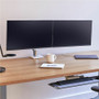 Humanscale M/Flex Mounting Arm for LCD Display, Dock - Silver, Gray - 2 Display(s) Supported - 20 lb (9070 g) Load Capacity - 75 x 75, (X8M33CESCTBCTB18NA)