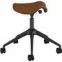 Humanscale F500GCL23FTKNSC Active Pony Counter Stool - Saddle Leather Foam Seat - Graphite 5-Star Base