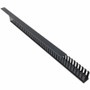 Rack Solutions Vertical Plastic Cable Duct With Cover (34in Tall, Button Mount) - Cable Duct - Black - Plastic (Fleet Network)