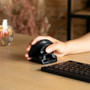 R-Go RGOTWBMWLBL Twister Mouse - Ambidextrous Optical Mouse - Bluetooth 5 & 2. 4GHz Wireless - 2400 DPI - Rechargeable - Black