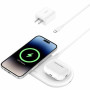 Belkin 2-in-1 Magnetic Wireless Charging Pad with Qi2 15W - For Qi2-enabled Device - Input connectors: USB - Magnetic (WIZ021TTWH)