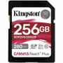 Kingston Canvas React Plus 256 GB Class 10/UHS-II (U3) V60 SDXC - 280 MB/s Read - 150 MB/s Write (Fleet Network)