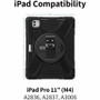 CODi C30705090 Rugged Carrying Case for 11" Apple iPad Pro 11 - 2024 - Drop Resistant - Shock Absorbing - Kickstand - Shoulder Strap