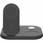 Belkin BoostCharge 3-in-1 Magnetic Foldable Wireless Charger with Qi2 15W - For Qi2-enabled Device, iPhone, Smartwatch, AirPod - Input (Fleet Network)