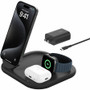 Belkin BoostCharge 3-in-1 Magnetic Foldable Wireless Charger with Qi2 15W - For Qi2-enabled Device, iPhone, Smartwatch, AirPod - Input (WIZ029ttBK)