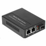 Axiom Transceiver/Media Converter - 1 x Network (RJ-45) - 1x PoE+ (RJ-45) Ports - 1 x LC Ports - Multi-mode - 850 nm Fiber - Gigabit - (Fleet Network)