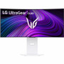 LG UltraGear 34GX90SA-W 34" Class UW-QHD Curved Screen Gaming OLED Monitor - 21:9 - 34" Viewable - OLED - 3440 x 1440 - Adaptive - 275 (Fleet Network)