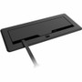 Crestron FlipTop FT2 Cable Organizer - Pass-Through Lid - Black - Metal (FT2-1200-MECH-PTL-B)