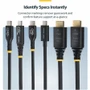 StarTech. com HDMI21-CBL-8K60-15F 15ft Certified Ultra High Speed HDMI 2. 1 Cable - 8K 60Hz/4K 120Hz - 48Gbps - HDR10+ - eARC - Black