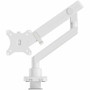 Amer HYDRA1B-W Mounts (V2) Single Articulating Spring Monitor Arm - White - Height Adjustable - 1 Display up to 40" - VESA 100 x 100/75 x 75