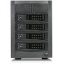 RAIDage JAGE5BT4HDBK-DE Drive Enclosure 12Gb/s SAS, SATA/600 - Mini-SAS HD Host Interface Tower - Black - Hot Swappable Bays - 4 x HDD (Fleet Network)