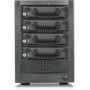 RAIDage JAGE5BT4HD-TG Drive Enclosure 12Gb/s SAS, SATA/600 - Mini-SAS HD Host Interface Tower - Black - Hot Swappable Bays - 4 x HDD - (Fleet Network)