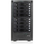 RAIDage JAGE6BT8MSBK Drive Enclosure 12Gb/s SAS, SATA/600 - Mini-SAS HD Host Interface Tower - Black - Hot Swappable Bays - 8 x HDD - (Fleet Network)
