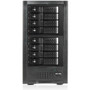 RAIDage Drive Enclosure Mini-SAS HD Host Interface Tower With 8 Hot Swappable Bays Black SATA/600 SAS HDD X JAGE6BT8MSBK-DE