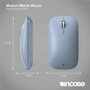 Incase Designed by Microsoft Modern Mobile Mouse - BlueTrack - Wireless - Bluetooth - Ice Blue - Scroll Wheel - 2 x AAA Battery (KTF-00104)