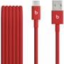 Beats by Dr. Dre USB-A to USB-C Woven Cable (1.5 m / 5 ft.) - Rapid Red - 4.9 ft (1.50 m) USB-C/USB-A Data Transfer Cable for iPhone, (Fleet Network)