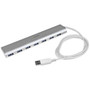 StarTechcom_7_Port_Compact_USB_30_Hub_with_Built-in_Cable_-_Aluminum_USB_Hub_-_Silver_-_USB_-_External_-_7_USB_Ports_-_7_USB_30_ST73007UA