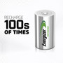 Energizer NH50BP-2 Recharge Universal D Rechargeable Batteries - 2500 mAh NiMH - 2-Pack