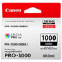 Canon LUCIA PRO PFI-1000MBK Original Ink Cartridge - Matte Black - Inkjet - 5490 Photos (Fleet Network)