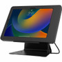 CTA Digital PAD-DASB109 Kiosk Stand with Stylus for iPad 10 - Air 4/5 & 11" Pro - Black Aluminum Desktop Stand
