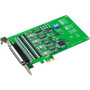 Advantech 4-port RS-232 PCI Express Communication Card w/Surge - PCI Express 2.0 x1 - 4 x RS-232/422/485 - Serial - Plug-in Card (Fleet Network)