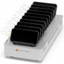 Bretford PureCharge Pro Tray - Wired - Phone, Tablet PC, POS Terminal - 10 Slot - Charging Capability - USB Type C - Platinum (PCPDT10-PM)